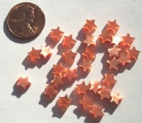 30 7mm Fiber Optic Burnt Orange Stars